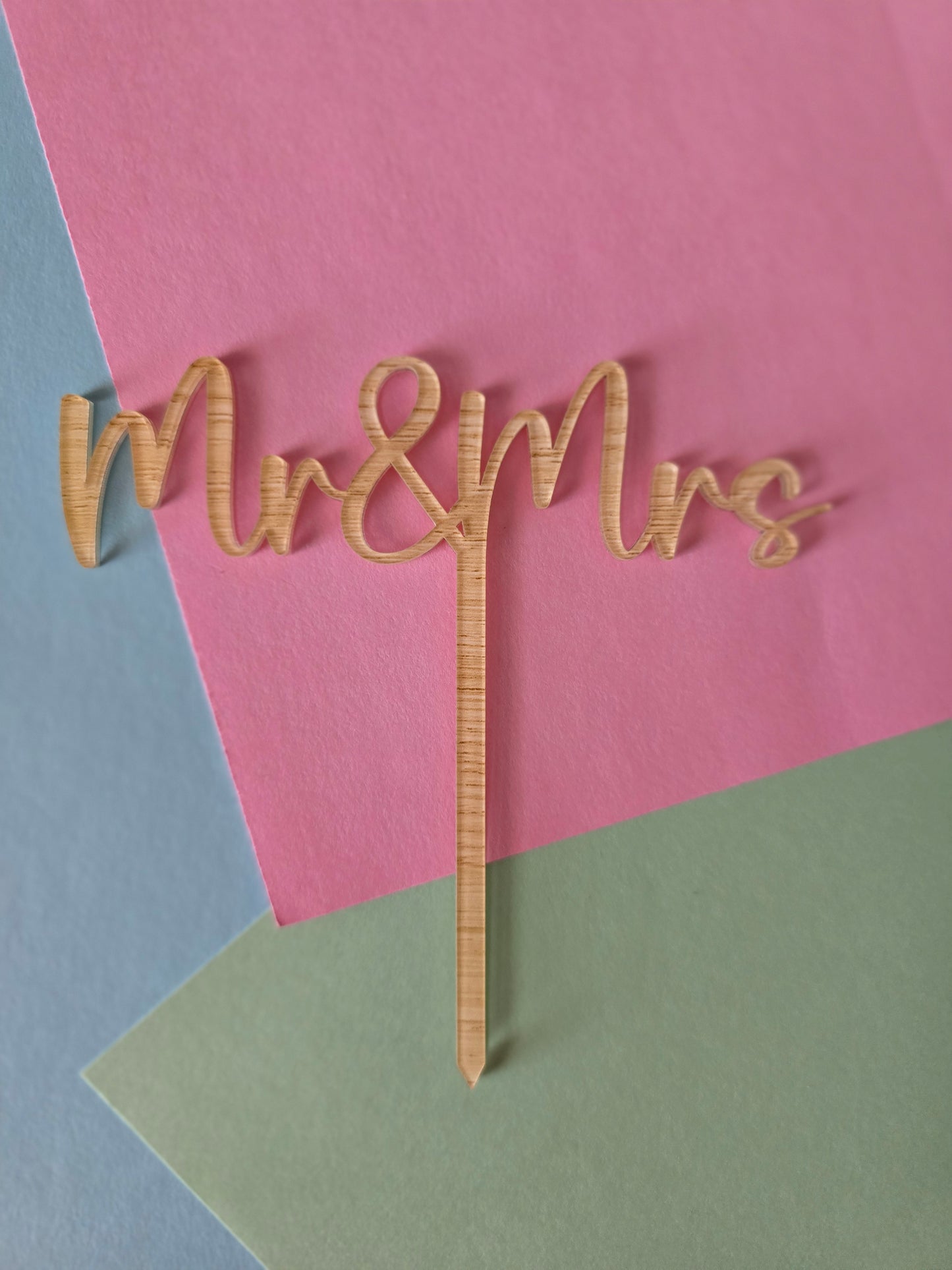 Mr & Mrs - Timberlook Acrylic CLEARANCE