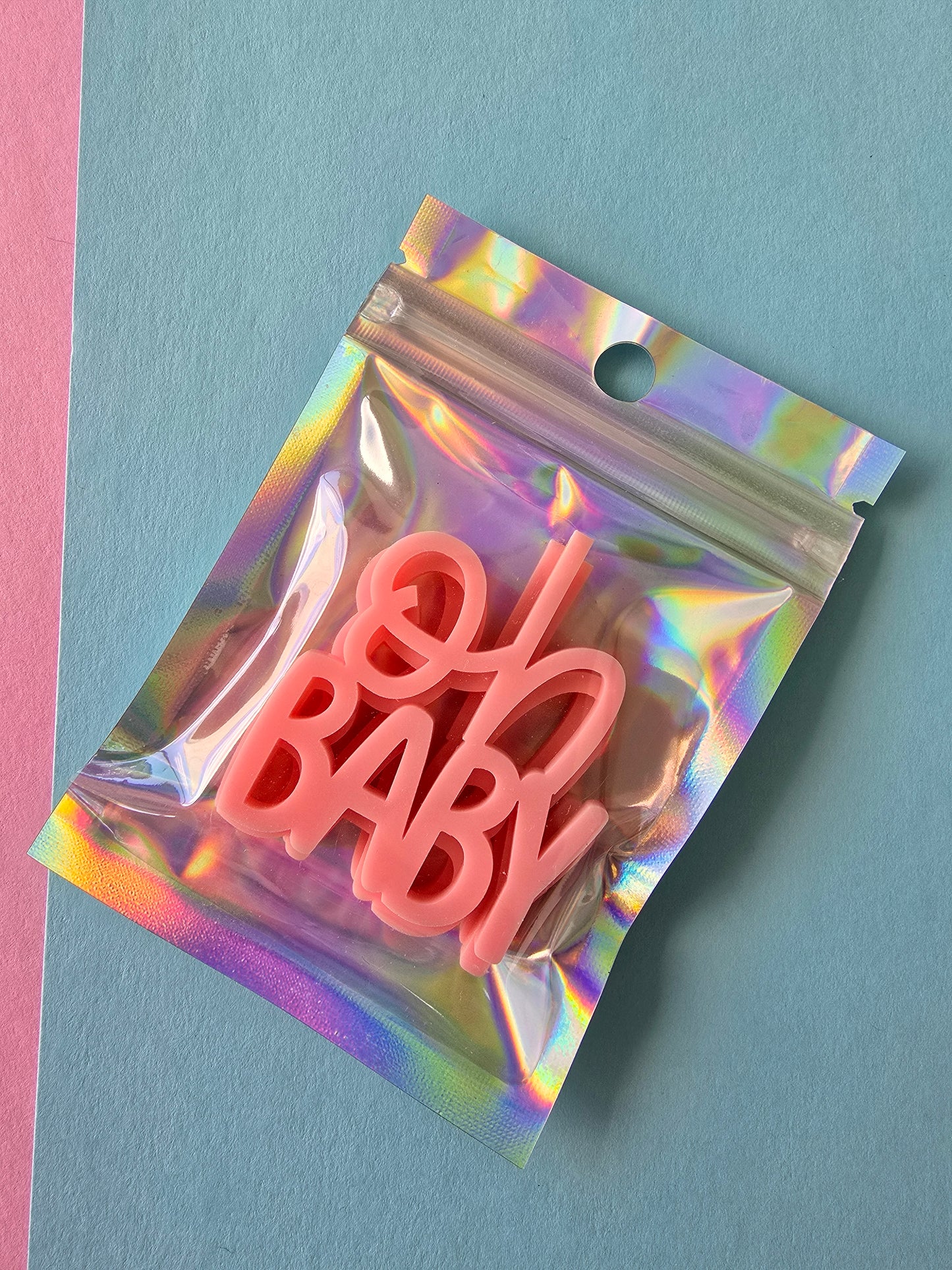 oh baby cupcake charm - pastel pink - 3 pack