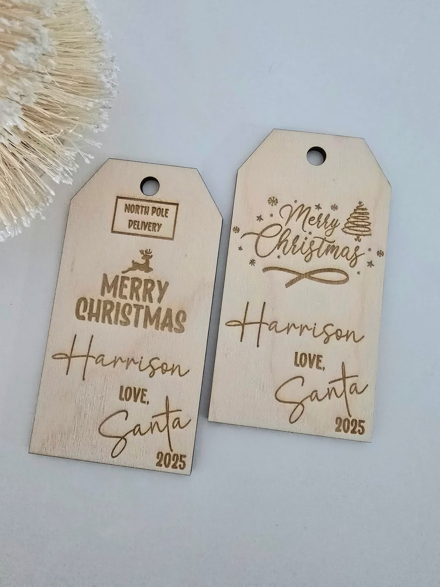 Santa Bag Tag - Personalised
