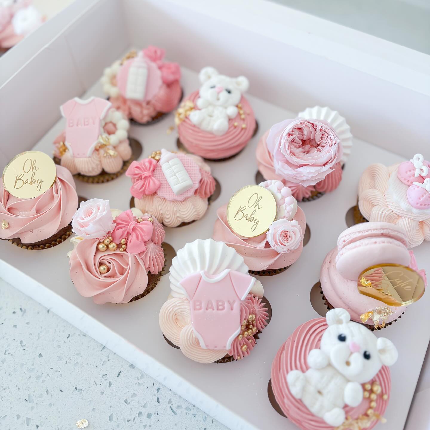 Oh Baby Cupcake Topper/Charm