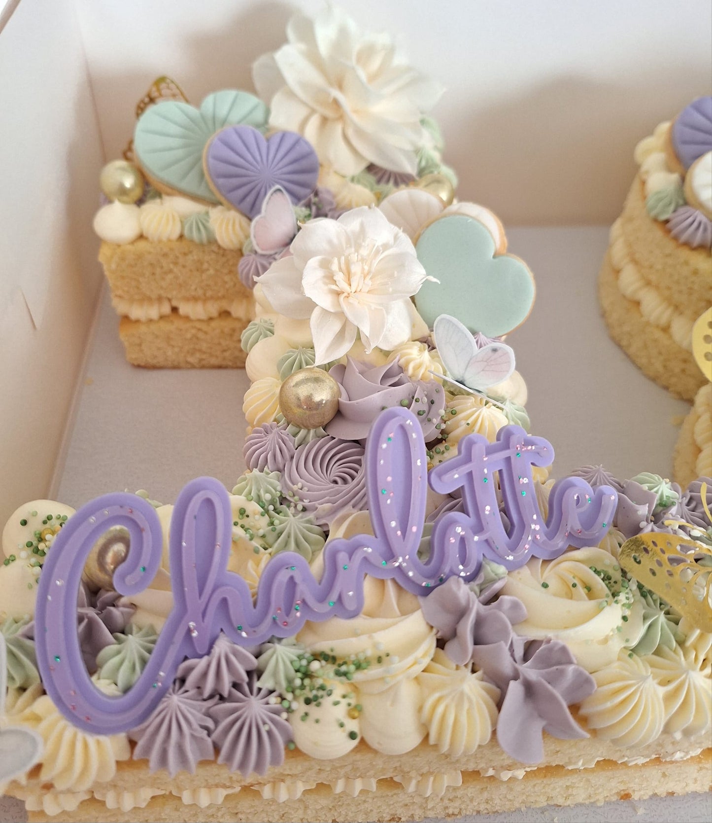 Name & Number Cake Charm Set