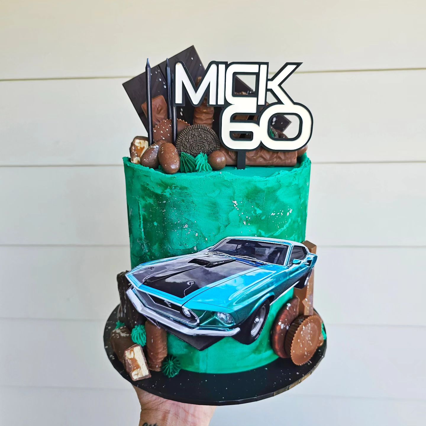 Personalised Name & Age Cake Topper - Bold