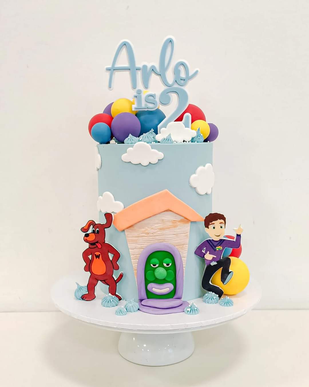 Personalised Double Acrylic Cake Topper - Name is Age