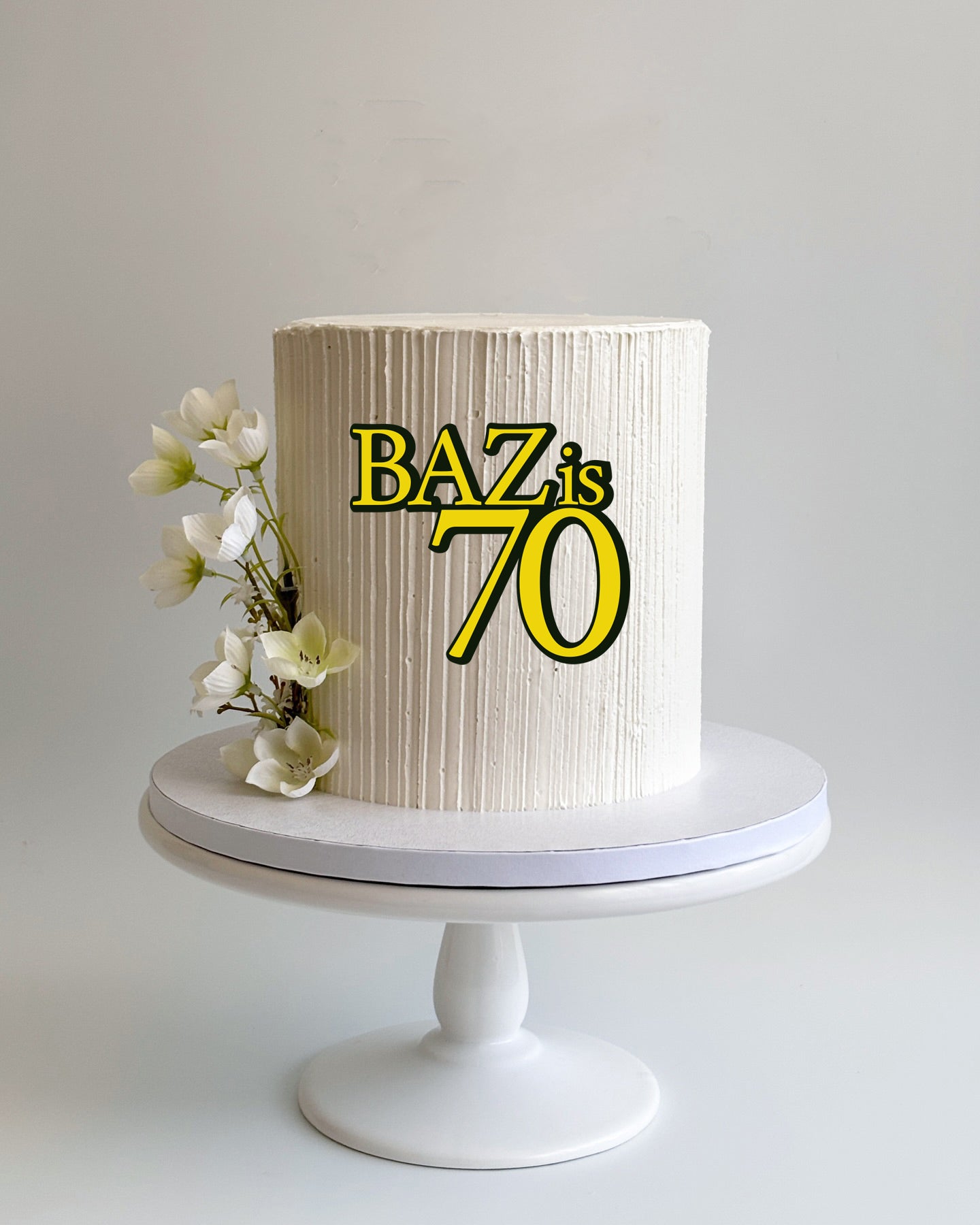 Front Topper - Personalised Name is Age - 2 layer