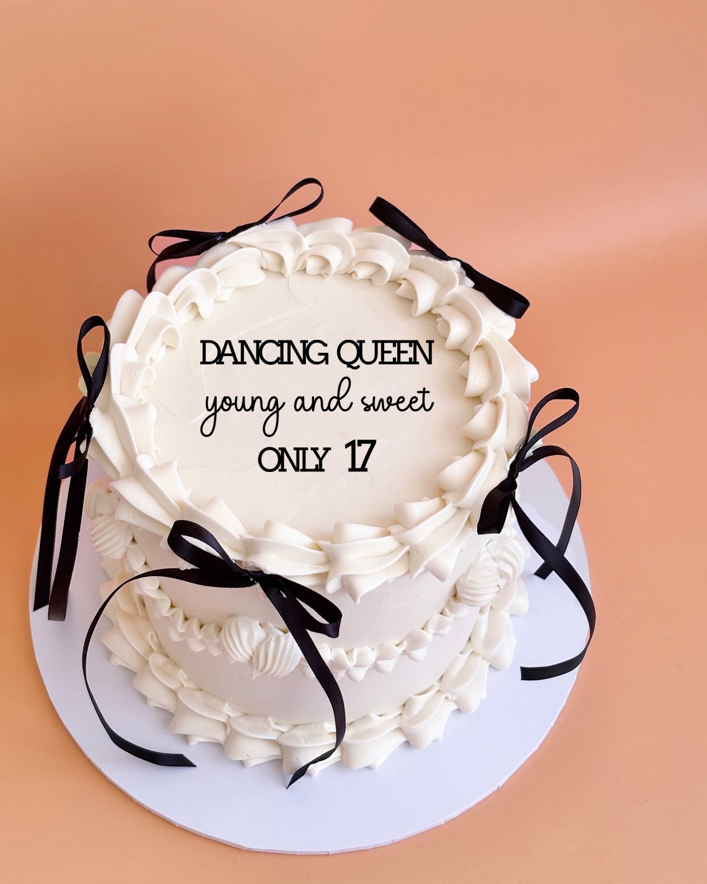 Dancing Queen young and sweet Only 17 Acrylic Lay Flat Words