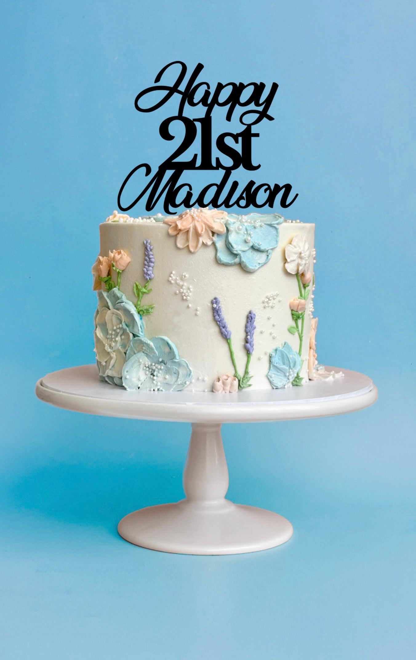 Happy Age Cake Topper