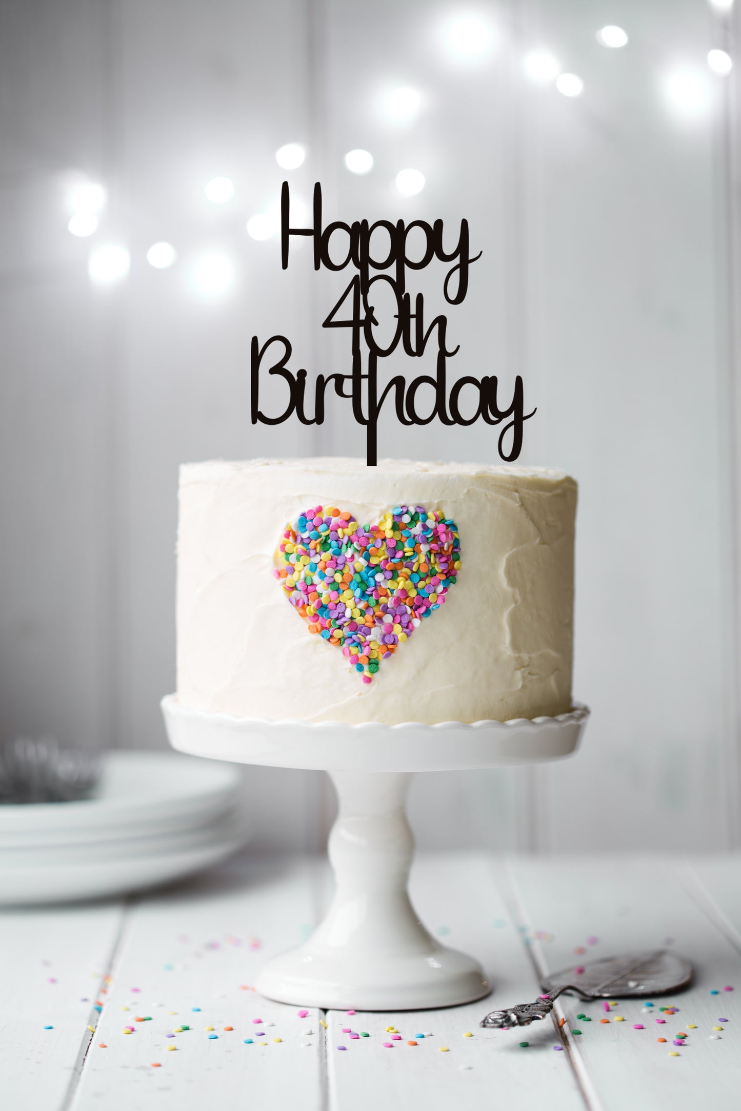 Happy Birthday - Custom Age Cake Topper