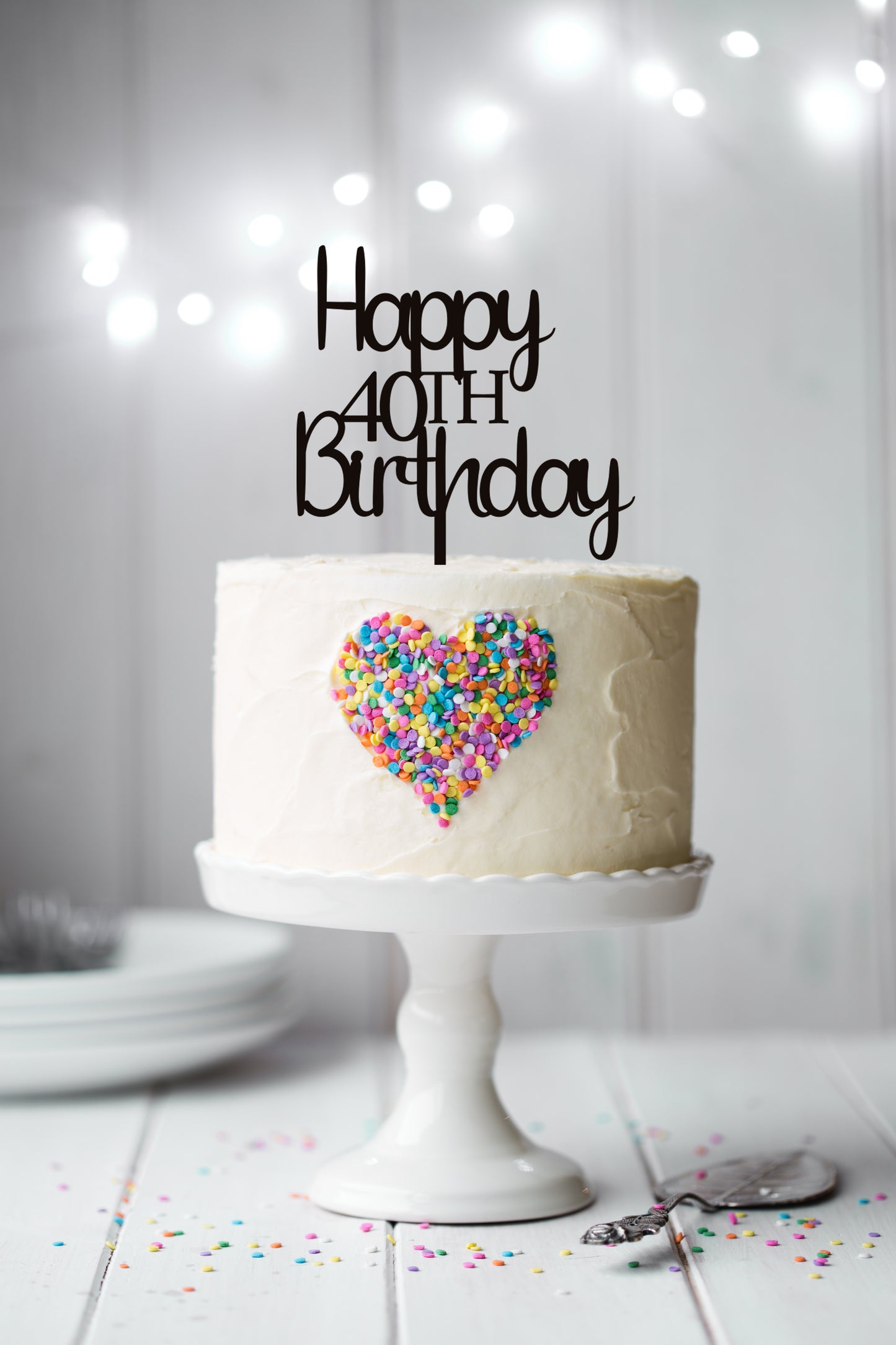 Happy Birthday - Custom Age Cake Topper