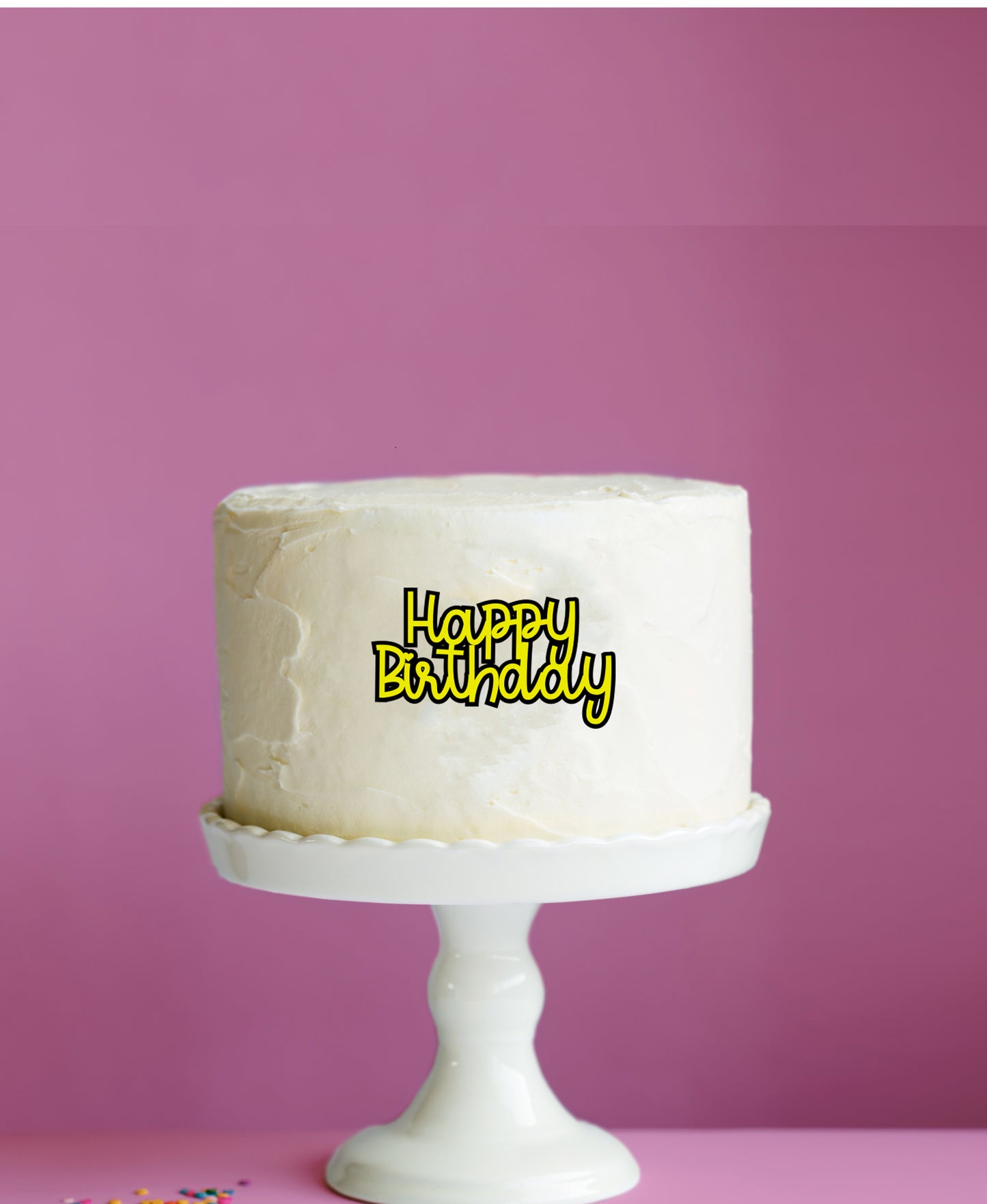 Happy Birthday 2 Layer Charm/Fropper #1