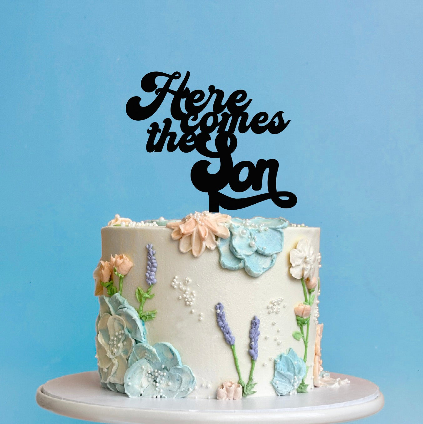 Here Comes the Son Cake Topper