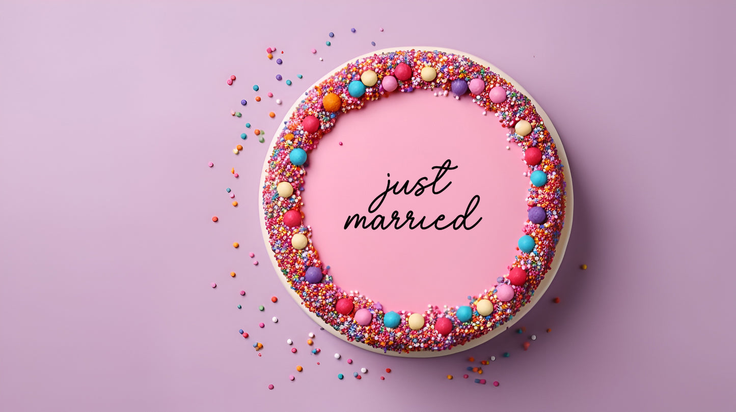 Just Married - Lay Flat Words #1