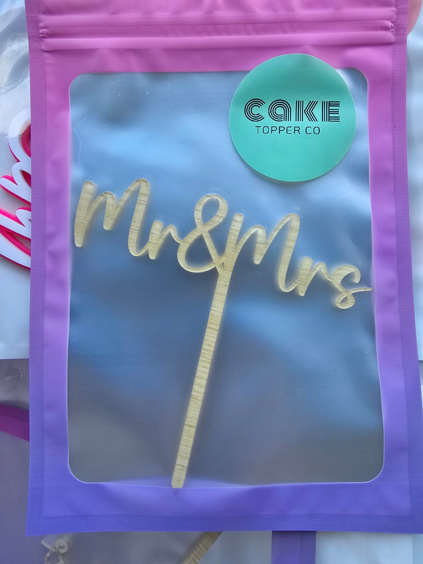 Mr & Mrs - Timberlook Acrylic CLEARANCE