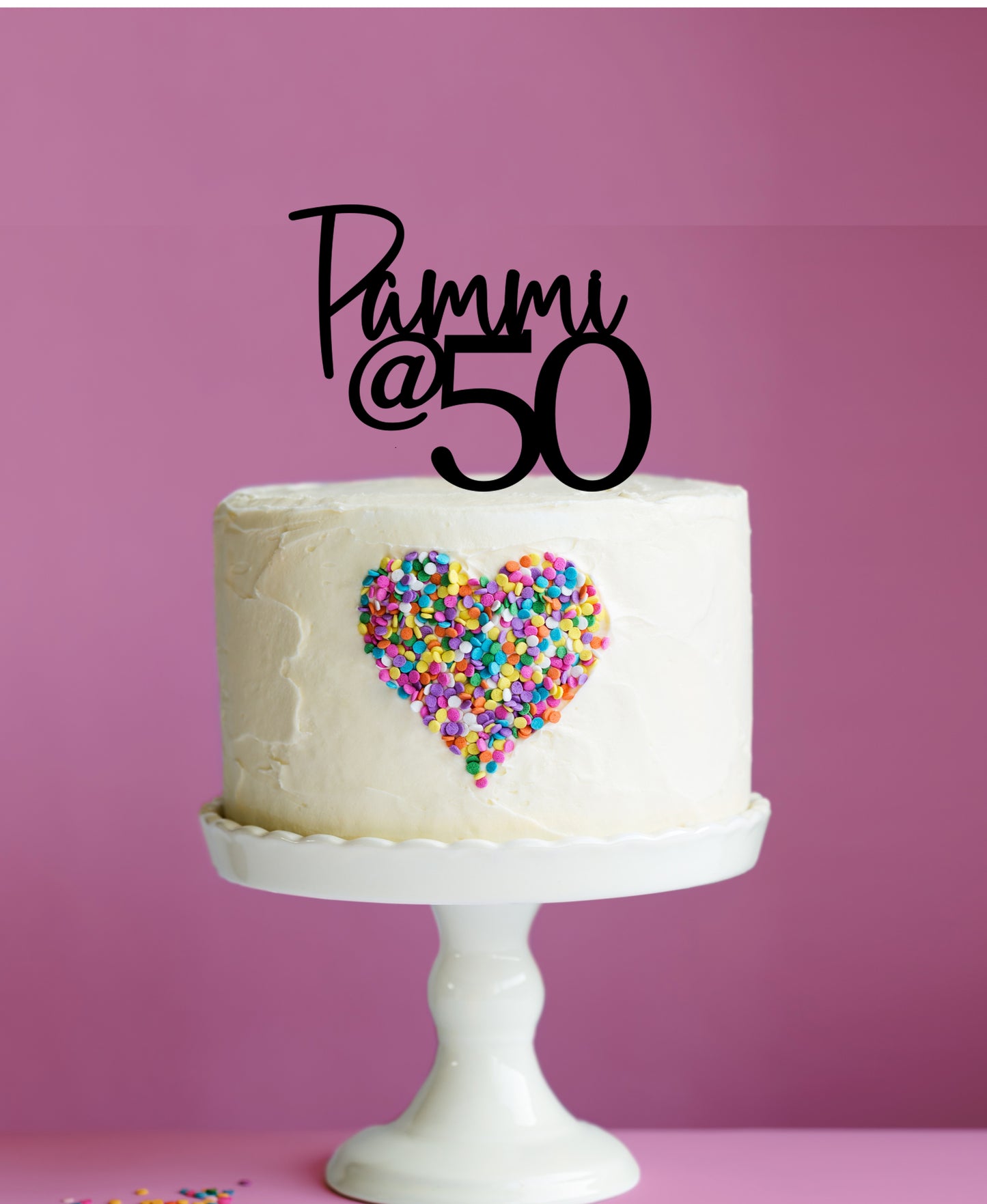 Name @ Age Cake Topper