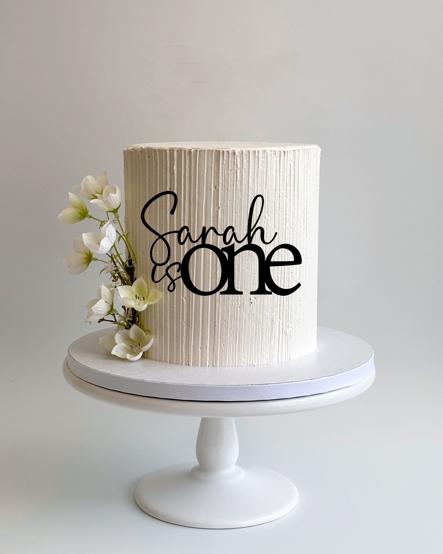 Personalised Name is Age Front Topper