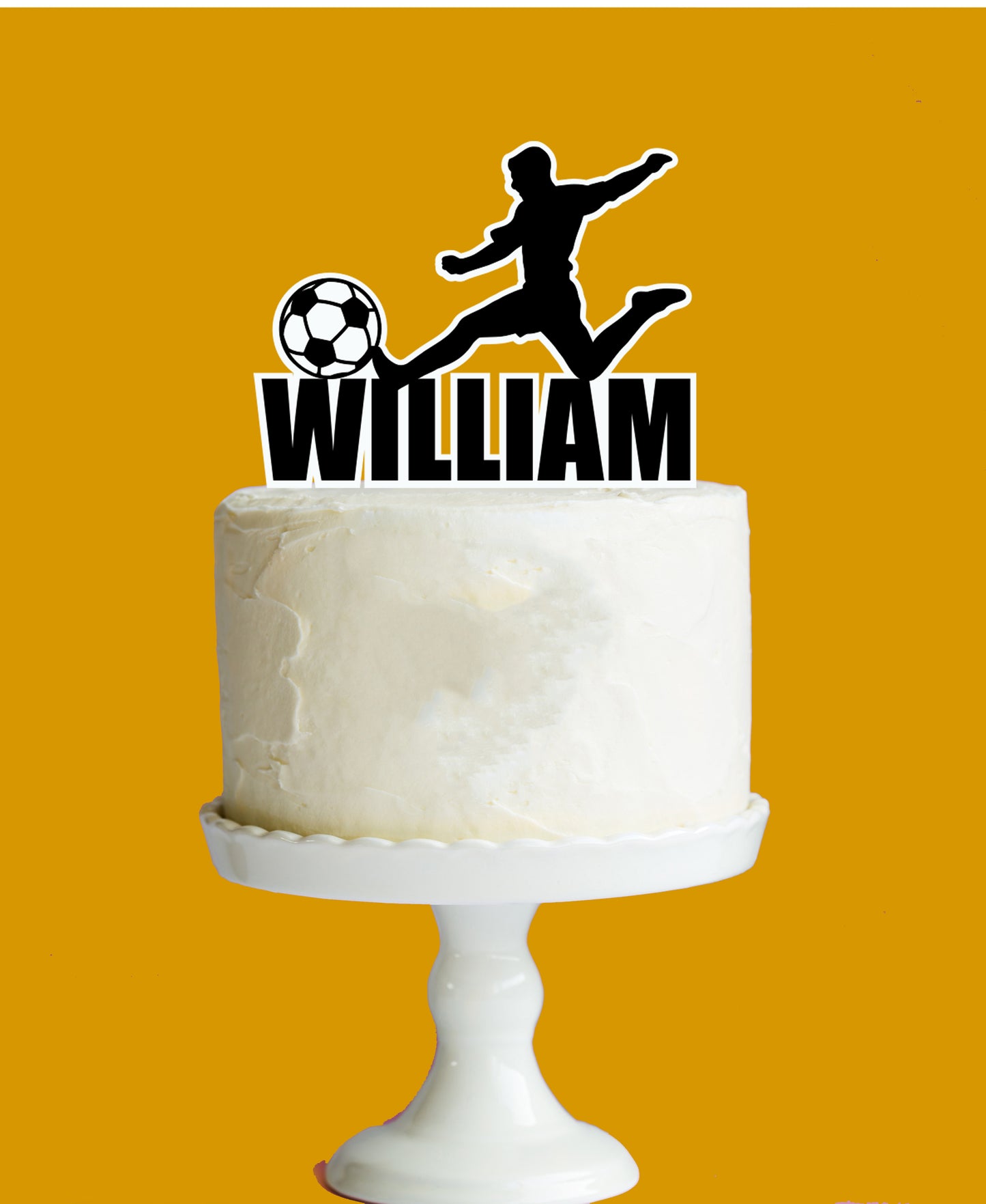 Soccer Cake Topper - 2 layer
