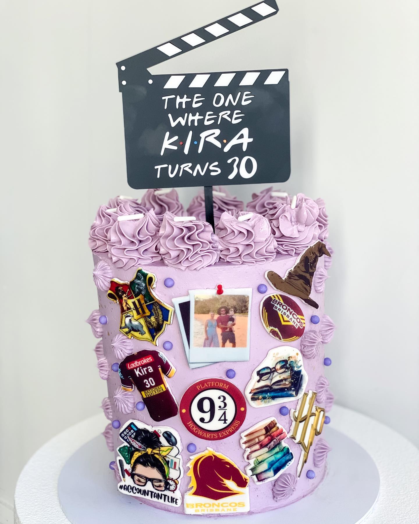 Clapper Cake Topper - Personalised