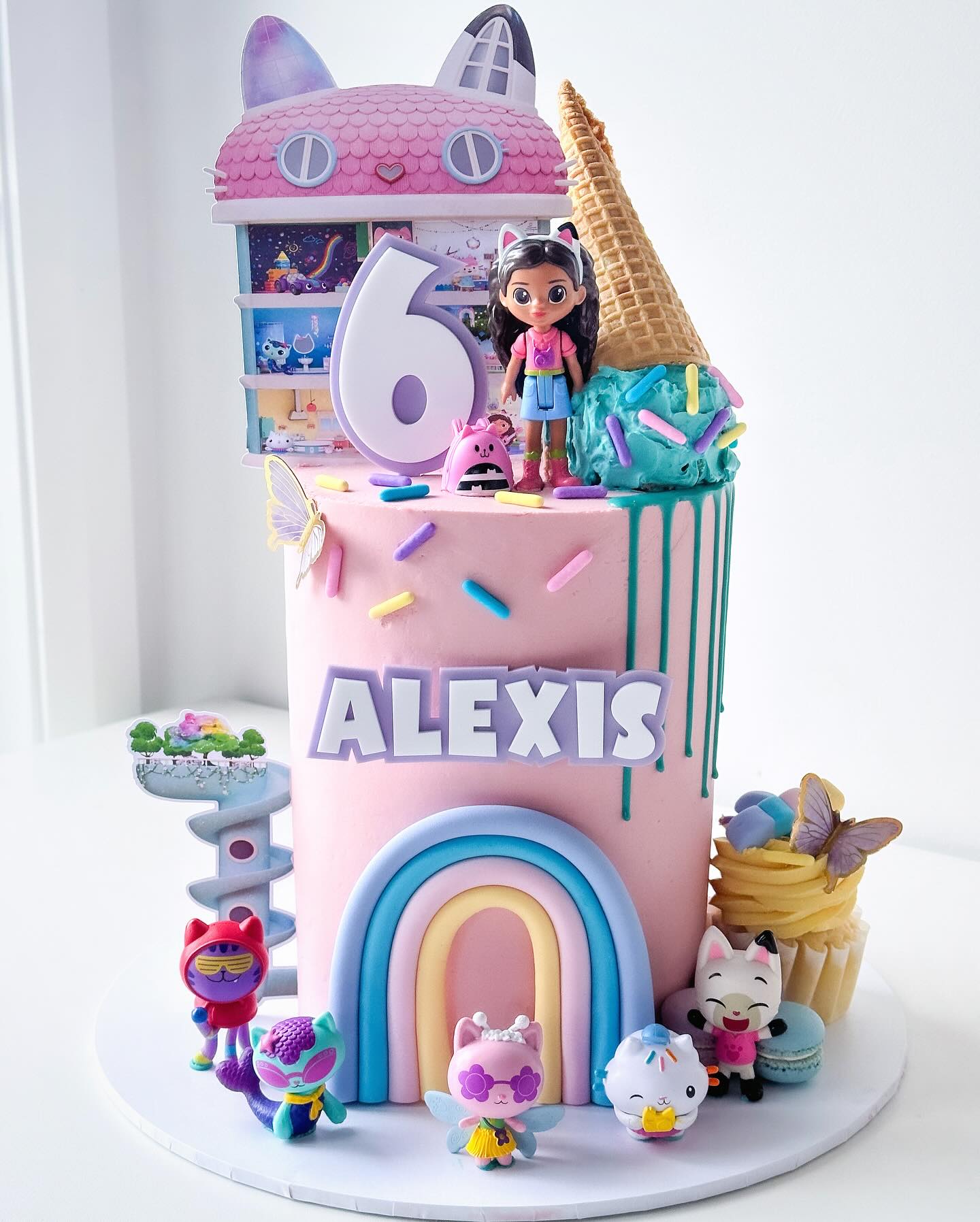 Kids Name and Number Cake Topper Set