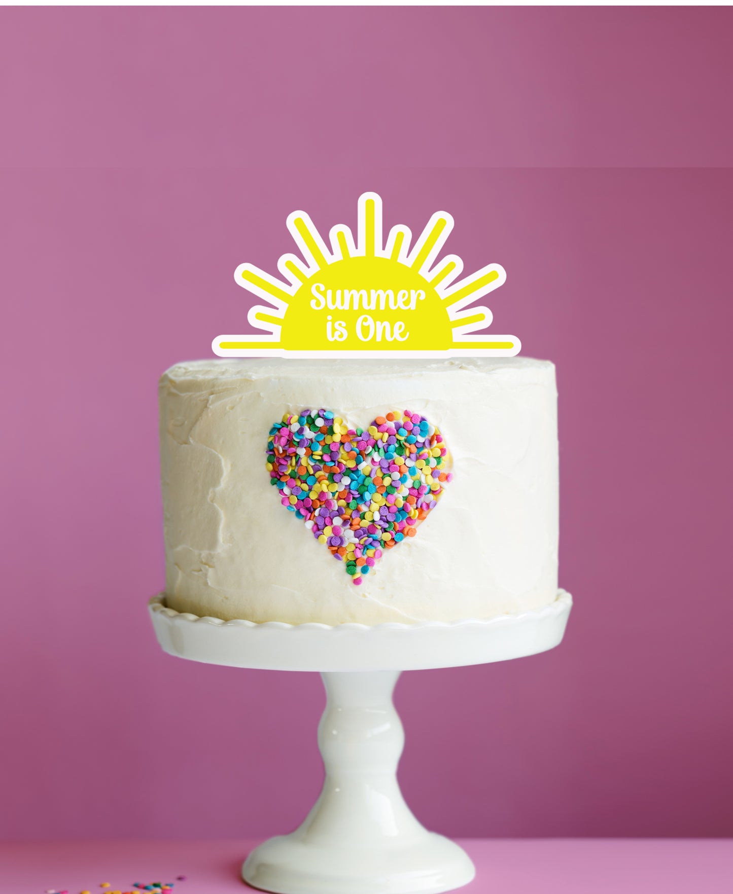 First Birthday Sunshine Cake Topper
