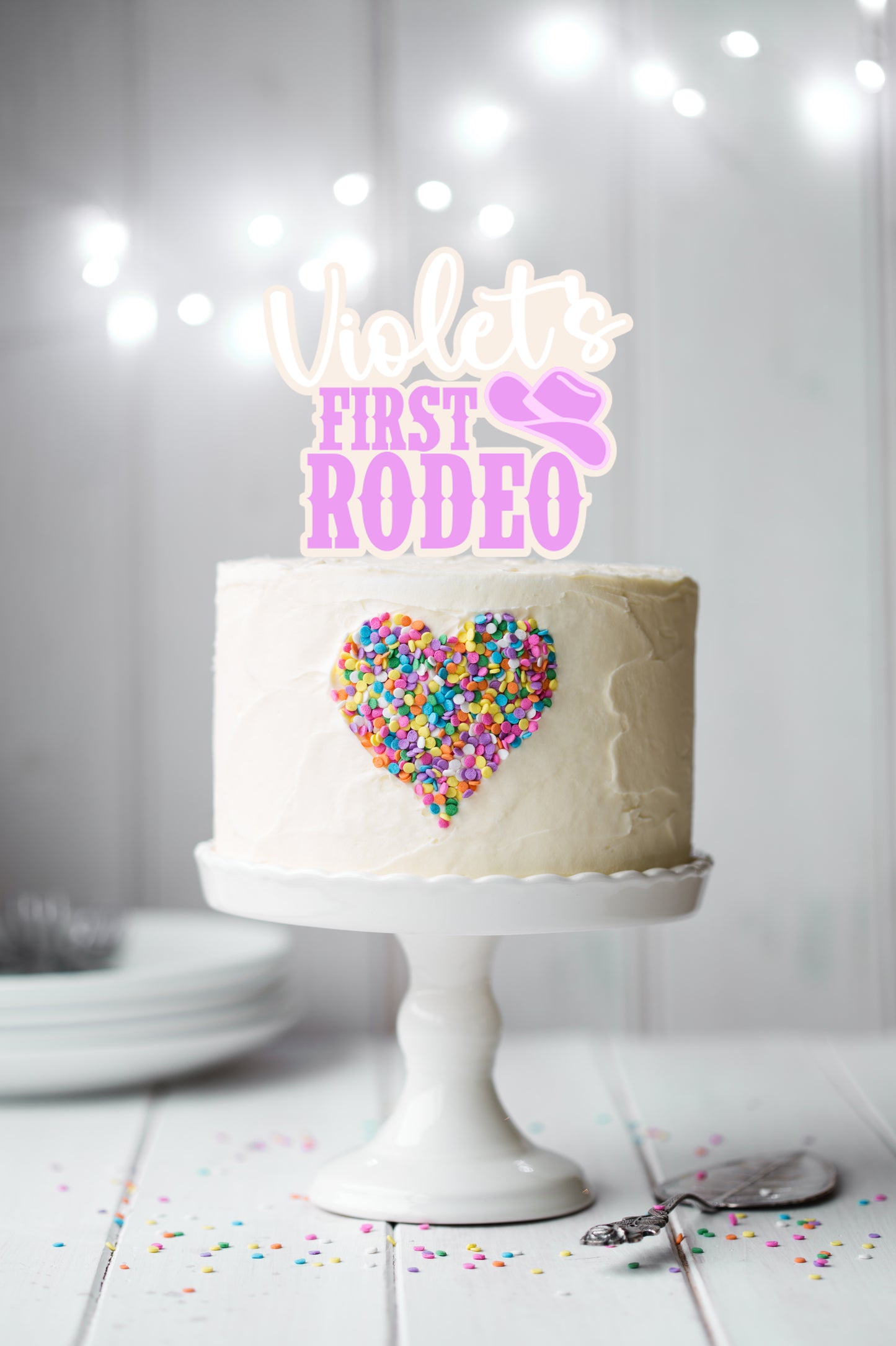 First Rodeo Cake Topper