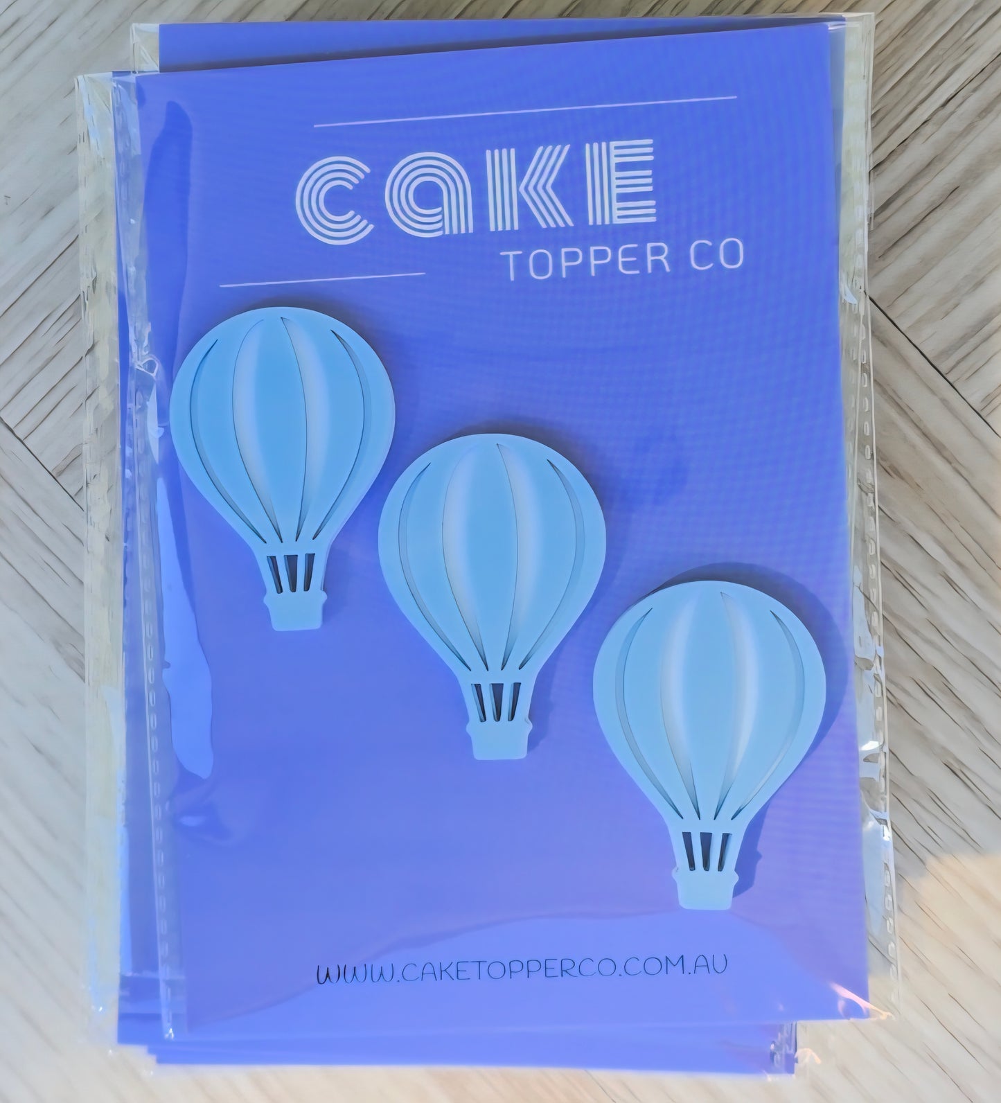 Hot Air Balloon Cake Charms - Pack of 3