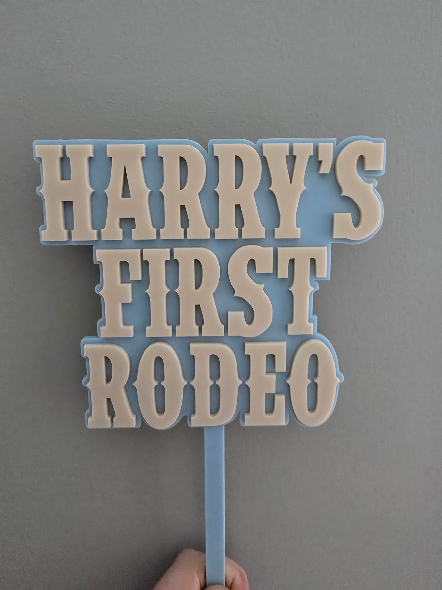 First Rodeo Cake Topper
