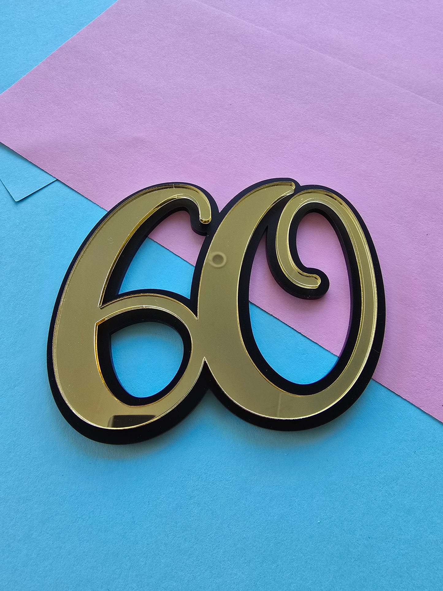60 Fropper gold mirror on black - CLEARANCE