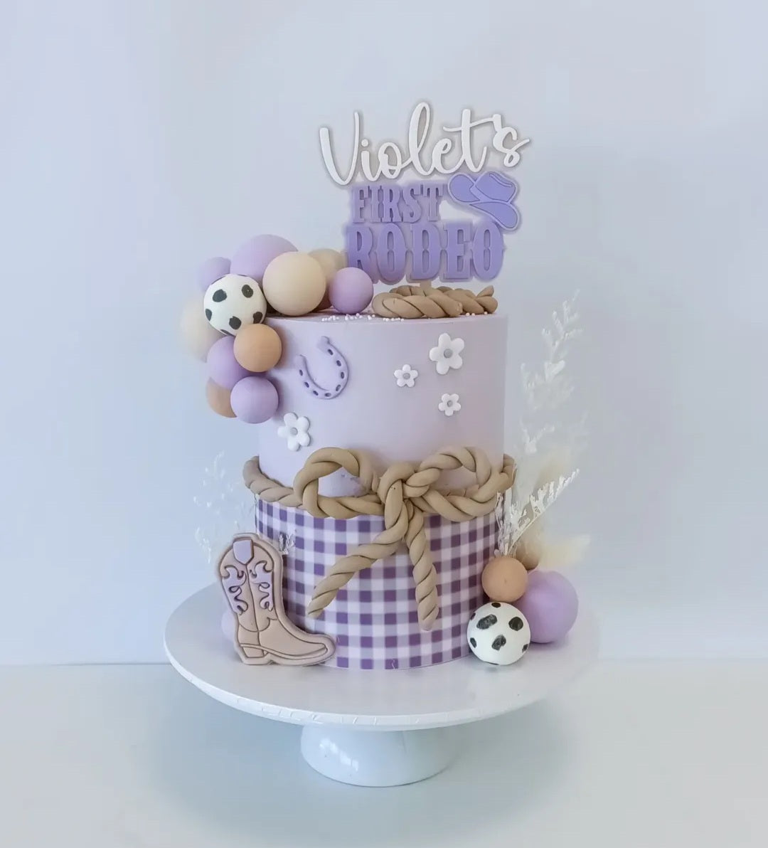 First Rodeo Cake Topper