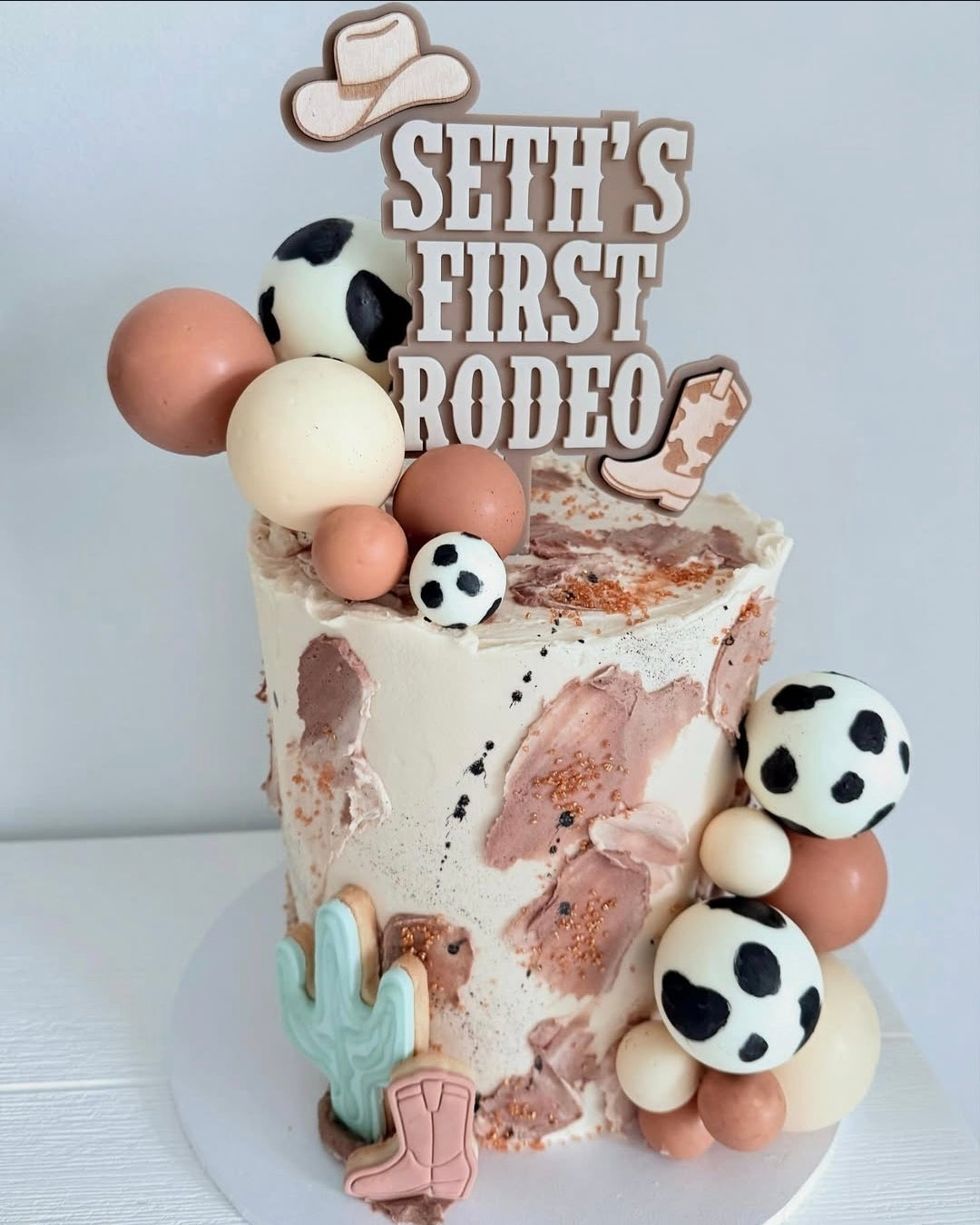 First Rodeo Cake Topper