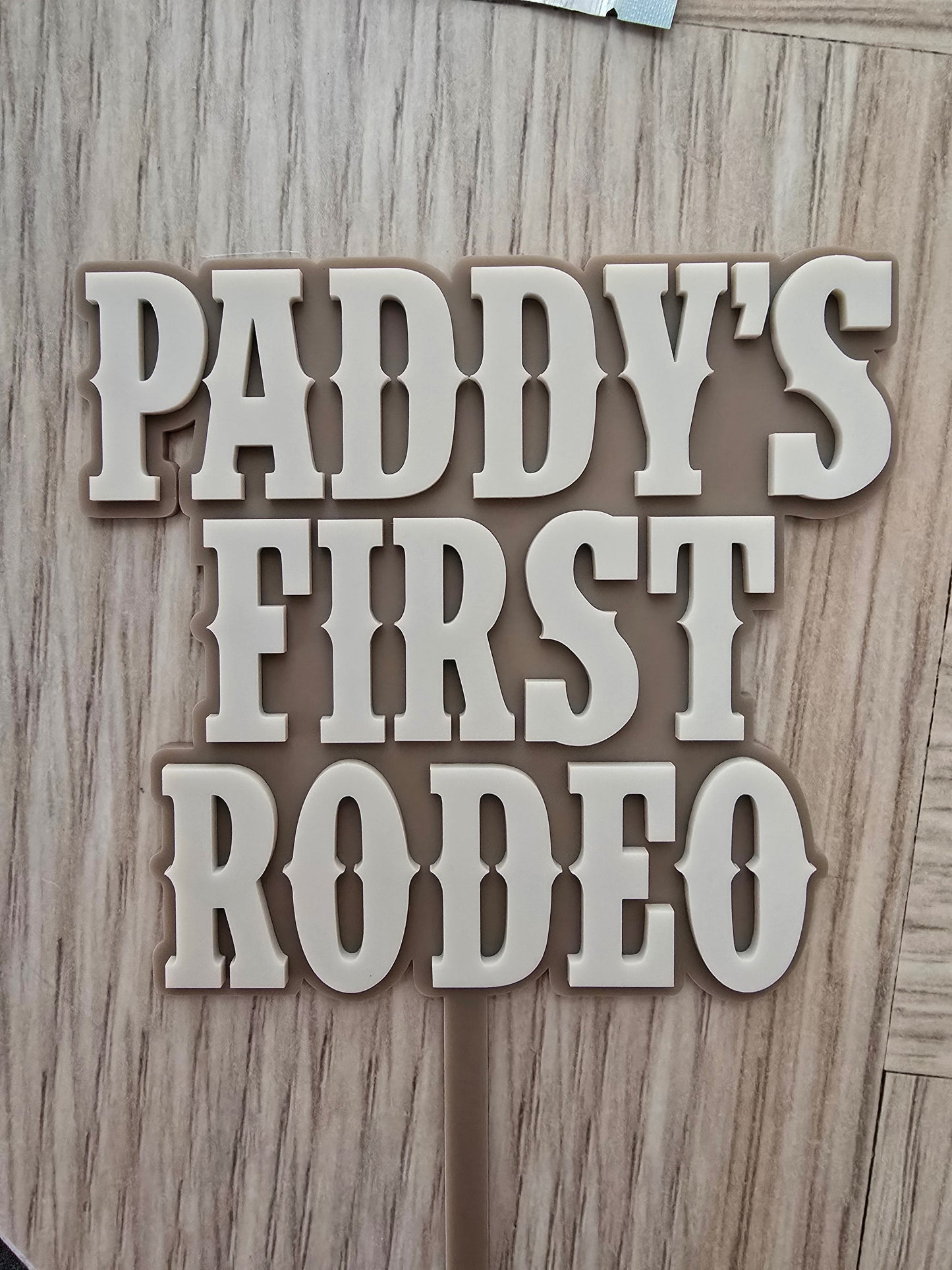 First Rodeo Cake Topper