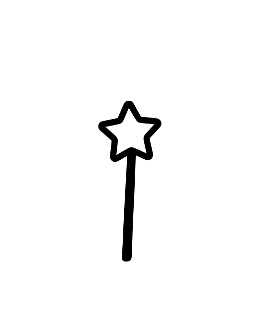 Acrylic magic wand
