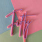 Fifty Topper - Pastel Purple on Pastel Pink CLEARANCE