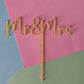 Mr & Mrs - Timberlook Acrylic CLEARANCE