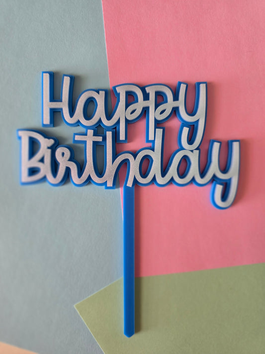 Happy Birthday Blue #2 CLEARANCE