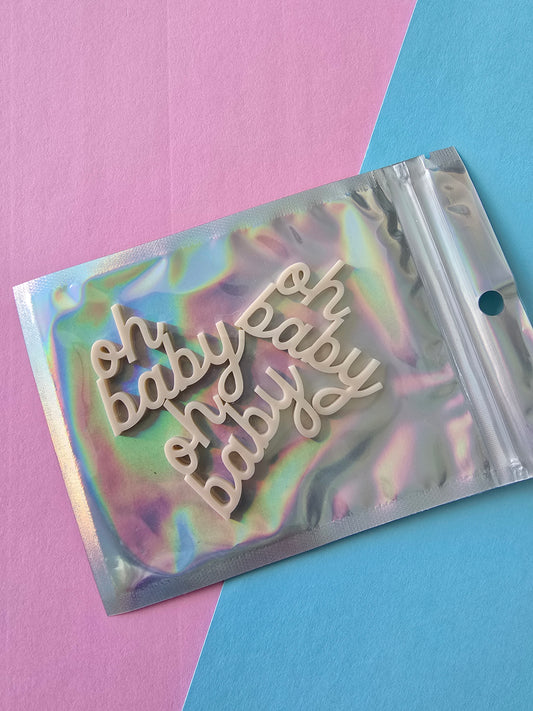 oh baby Cupcake Charms - Beige - 3 pack