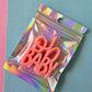 oh baby cupcake charm - pastel pink - 3 pack