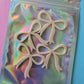 Bow Cupcake Charms - Beige - 4 pack