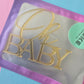 Oh Baby - Cake Charm - Gold Mirror - Approx 10cm wide