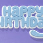 Happy Birthday Cake Charm 10cm