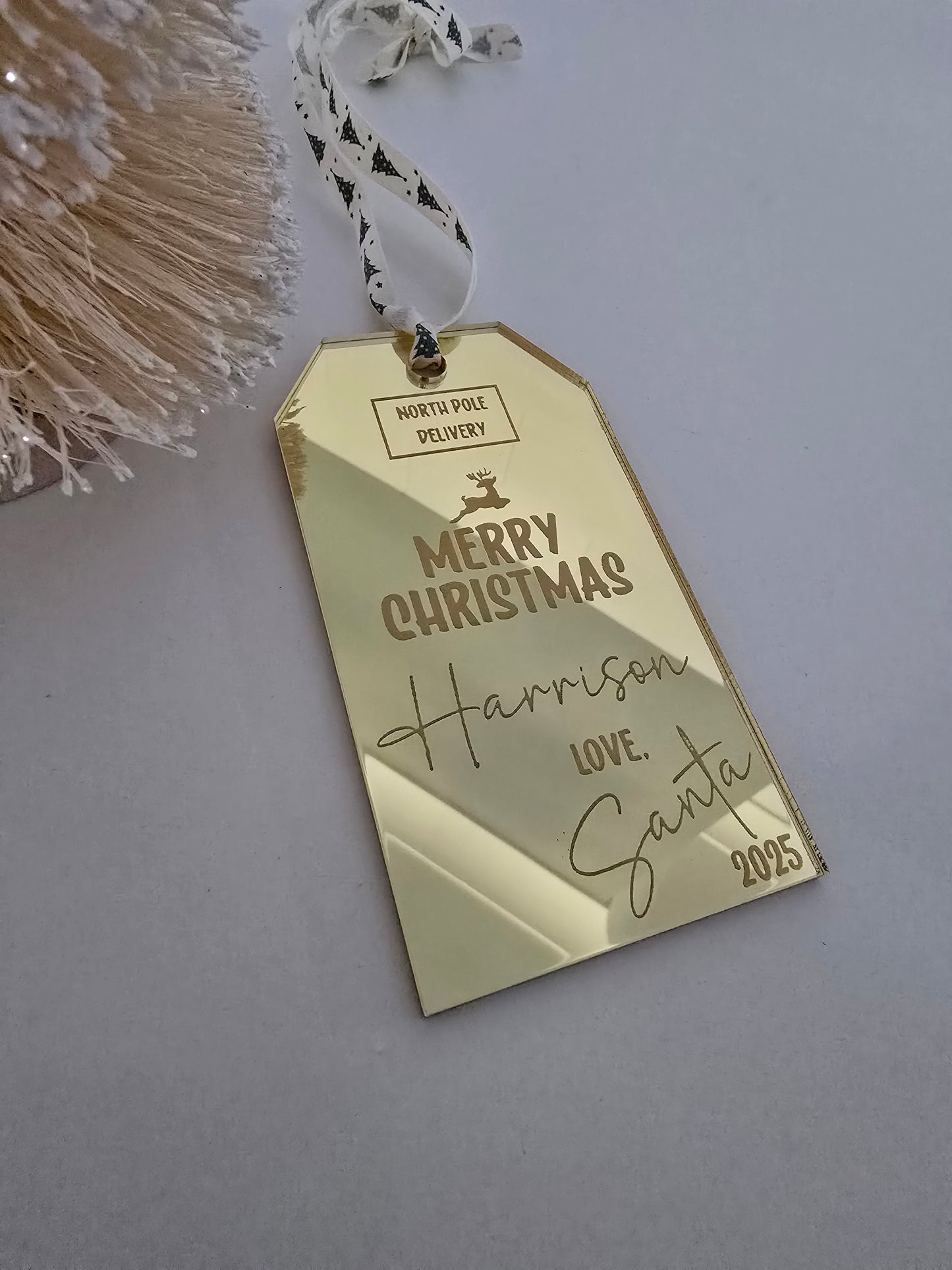 Santa Bag Tag - Personalised