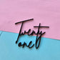 Number Fropper / Flat Lay Charm - 7 Fonts to Choose From