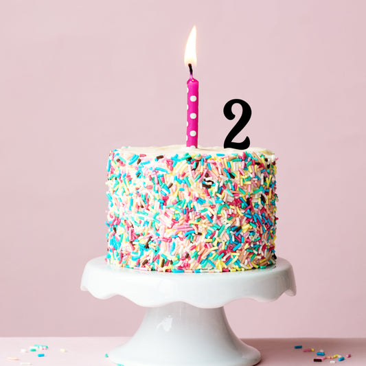 Small Cake Topper Number - 7cm tall
