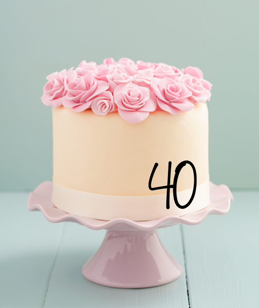 Mini Number Charm  6cm tall