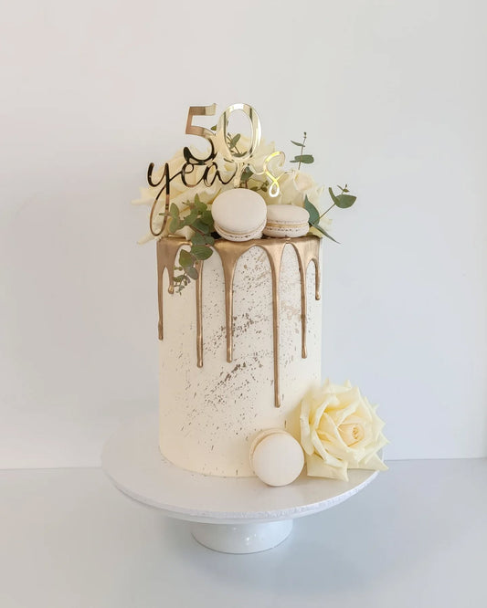 Wedding Anniversary Cake Topper - Personalised Years