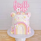 Daisy is One - Personalised Double Acrylic Cake Topper