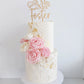 Mr & Mrs Surname Date in Heart Topper