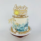 Sun turns One - Cake Topper + Palm Tree Fropper