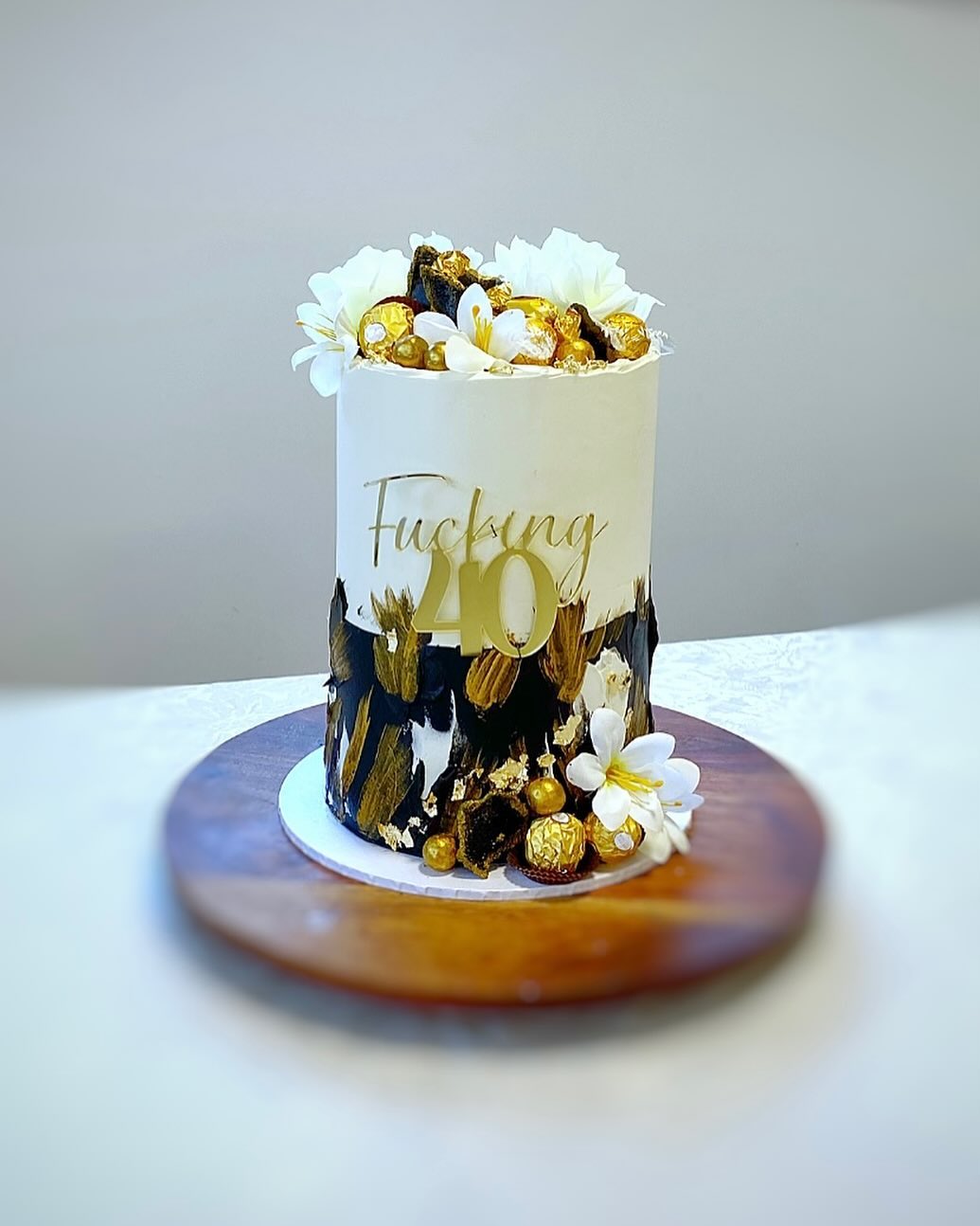 Fucking 40 Cake Fropper | Front Topper | Sign