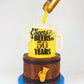 Cheers & Beers Cake Topper