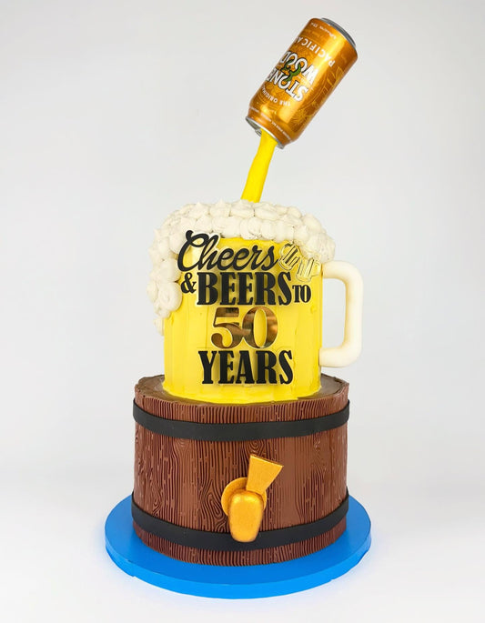 Cheers & Beers Cake Topper