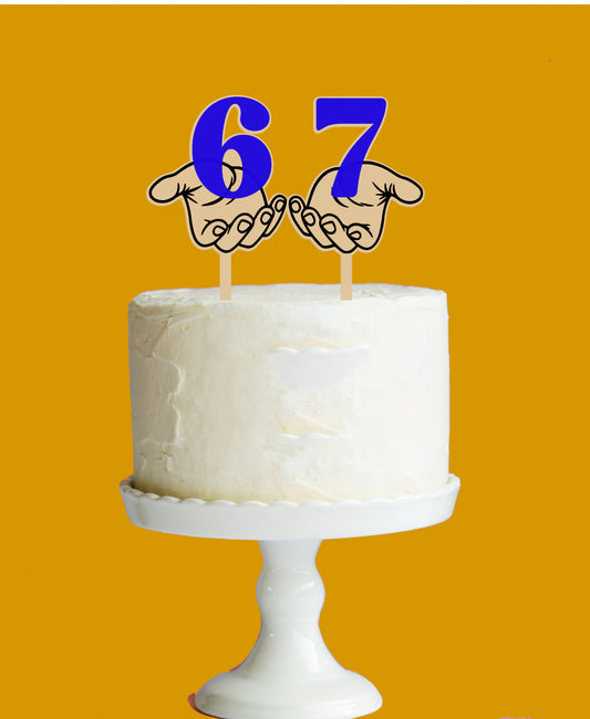 Six Seven Cake Topper | 6 7